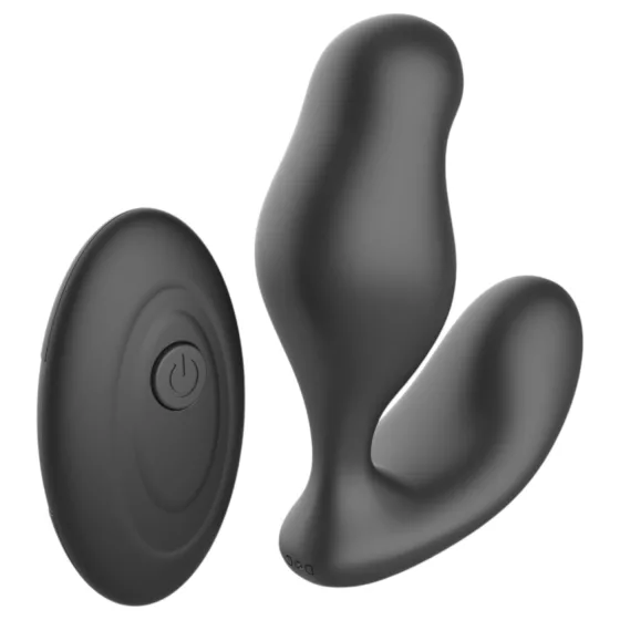 Mroow - prostatický vibrátor s diaľkovým ovládačom (čierny)