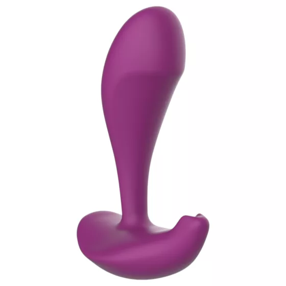 Mroow - análny vibrátor s diaľkovým ovládaním (fialový)