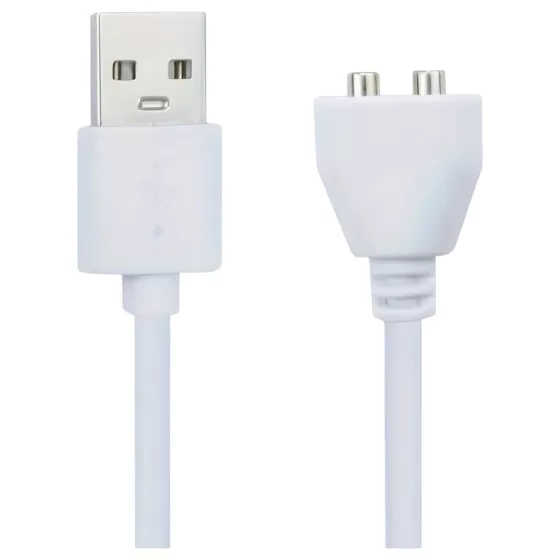 Pleasure Charge Wilson - magnetický USB nabíjací kábel (biely)