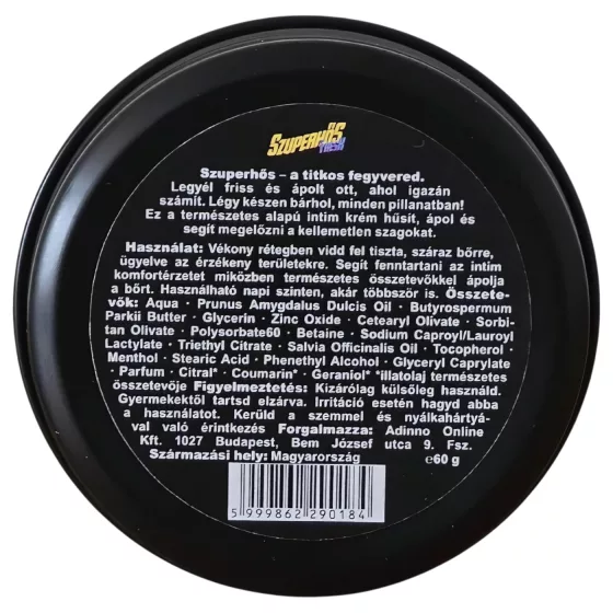 Superhrdina Fresh - intímny krémový dezodorant pre mužov (60 g)