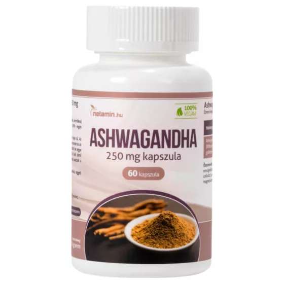 Netamin - ashwagandha kapsuly 250mg - výživový doplnok - 60 kapsúl