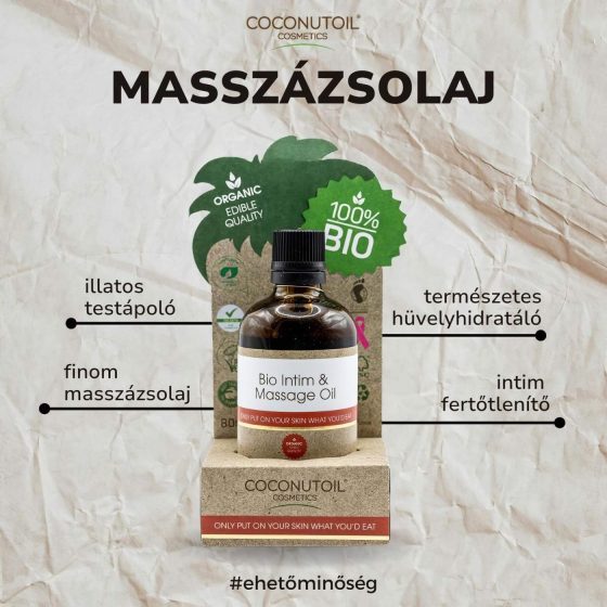 Kokosový olej - Bio Intímny & Masážny olej (80ml)
