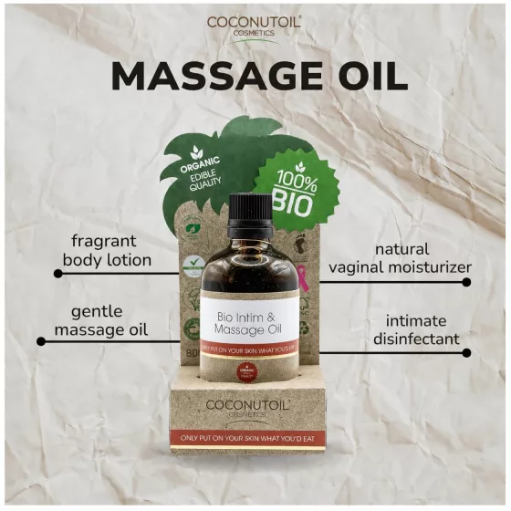 Coconutoil - bio intímny a masážny olej - 80 ml