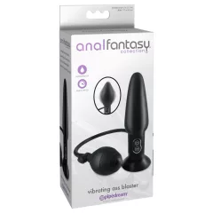   Anal Fantasy - vibračný nafukovací análny kolík - čierny