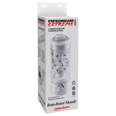 PDX - vibrátorový ústny masturbátor - vibrácie - biely