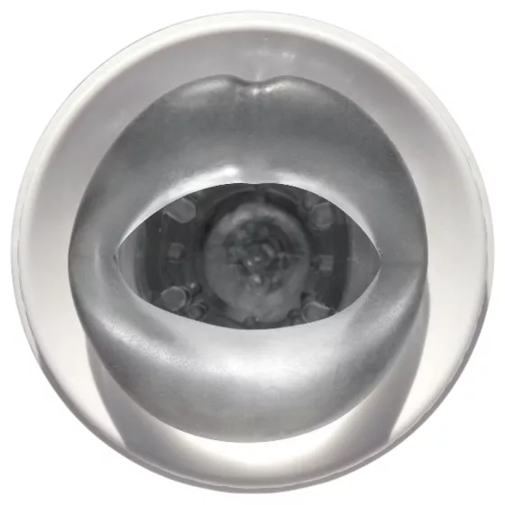 PDX - vibrátorový ústny masturbátor - vibrácie - biely