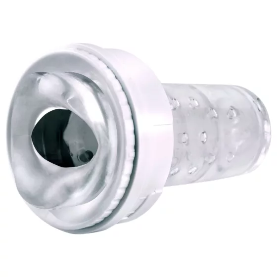 PDX - vibrátorový ústny masturbátor - vibrácie - biely