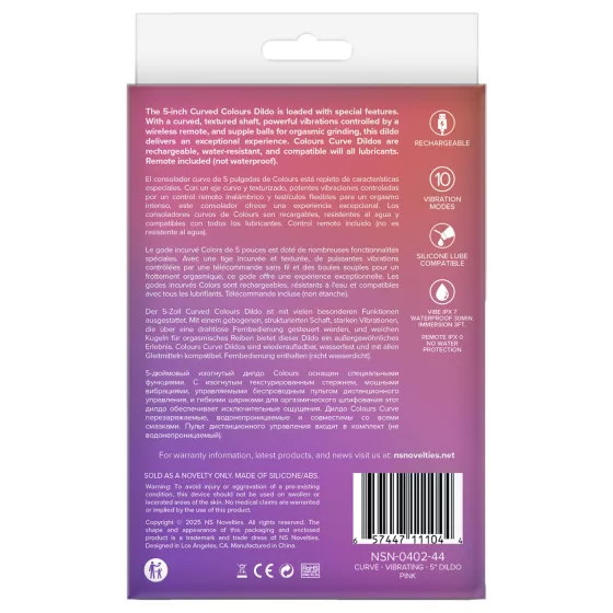 NS Novelties - 2v1 klitorálny a G-bodový vibrátor (ružový)