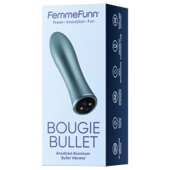   FemmeFunn Bougie - prémiový hliníkový vibrátor (strieborný)