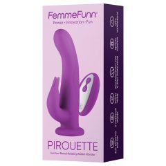   FemmeFunn Pirouette - nabíjateľný, bezdrôtový, prémiový vibrátor (fialový)