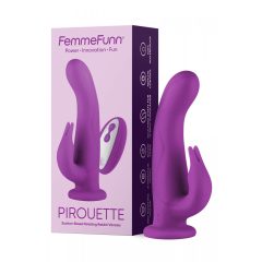   FemmeFunn Pirouette - dobíjací, rádiový, prémiový vibrátor (fialový)