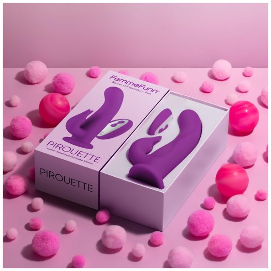 FemmeFunn Pirouette - nabíjateľný, bezdrôtový, prémiový vibrátor (fialový)