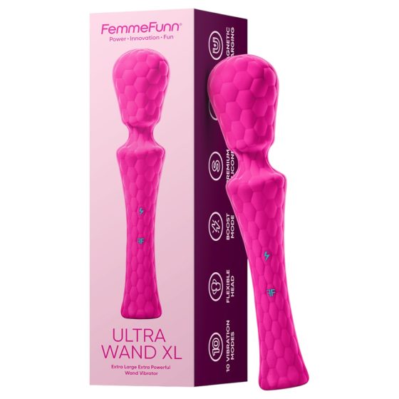 FemmeFunn Ultra Wand XL - prémiový masážny vibrátor (ružový)