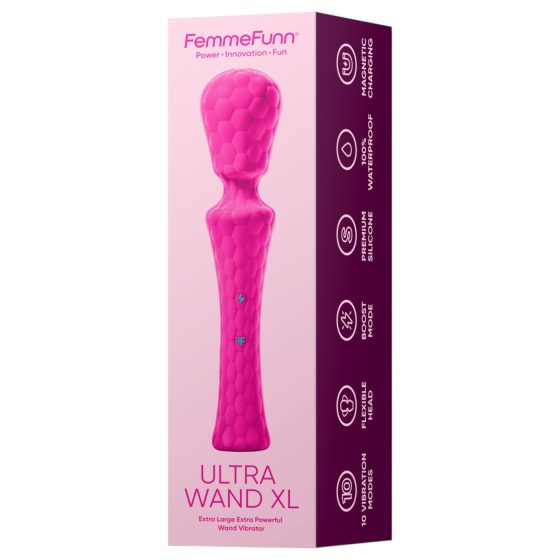 FemmeFunn Ultra Wand XL - prémiový masážny vibrátor (ružový)