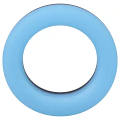   Doc Johnson The Big O - vibračný svietiaci erekčný krúžok - modrý