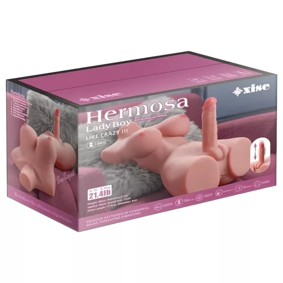 XISE Hermosa Lady Boy - vibračný torzo s posuvnou funkciou