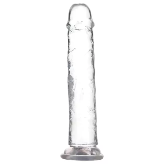 Addiction Crystal - dildo s prísavkou - priehľadný - 20 cm