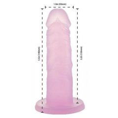   Addiction Coctails - silikonové dildo s prísavkou (ružové)