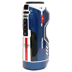  Leten SM Future Pro - sieťový vibračný, zvierací, ohrievací masturbátor (modrý)