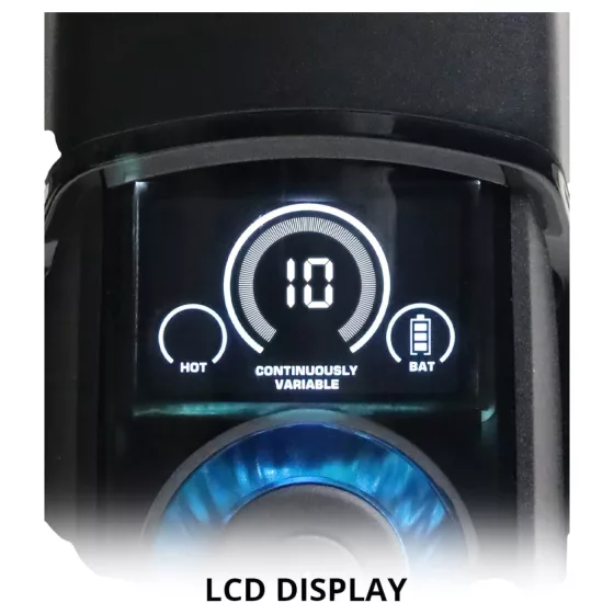 Leten SM320 - mužský masturbátor s vibráciami, pohybom a ohrevom - čierny