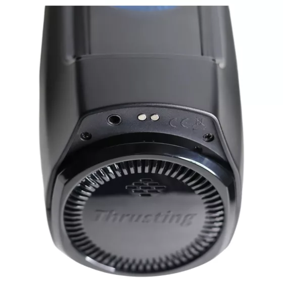 Leten SM320 - mužský masturbátor s vibráciami, pohybom a ohrevom - čierny