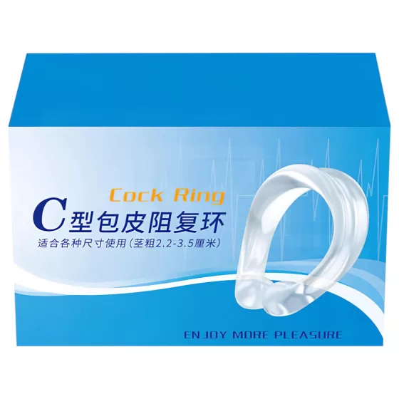 Szilikon - erekčný krúžok na žalud - oddialenie ejakulácie - priehľadný