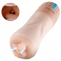   Lonely realistický ústny masturbátor s vibráciou a sacou funkciou