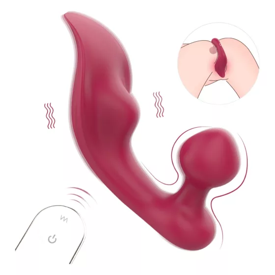 Sex HD Chomper - vibrátor na klitoris a anál - červený