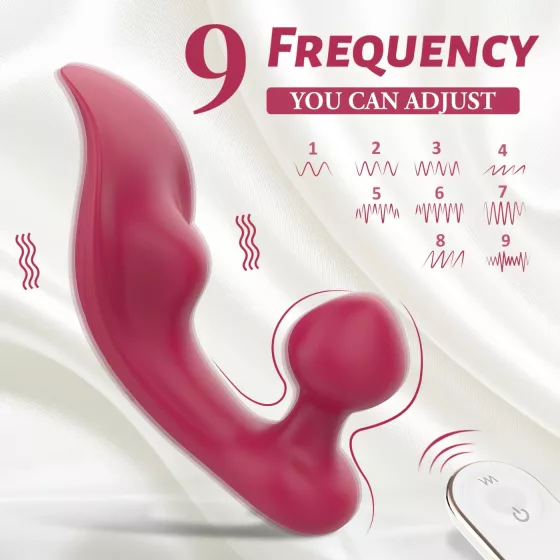 Sex HD Chomper - vibrátor na klitoris a anál - červený