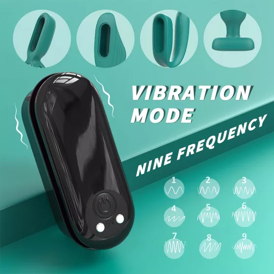 Sex HD - akumulátorová, diaľkovo ovládaná, 4-dielna sada vibrátorov (zelená)