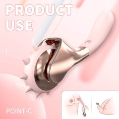  Sex HD - Nabíjací, vodotesný vibrátor a kyvadlo (ružový)