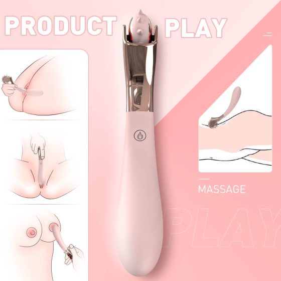 Sex HD - Nabíjací, vodotesný vibrátor a kyvadlo (ružový)