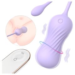   Sex HD Twist Egg - vibračné vajíčko lila - tlačiaca funkcia
