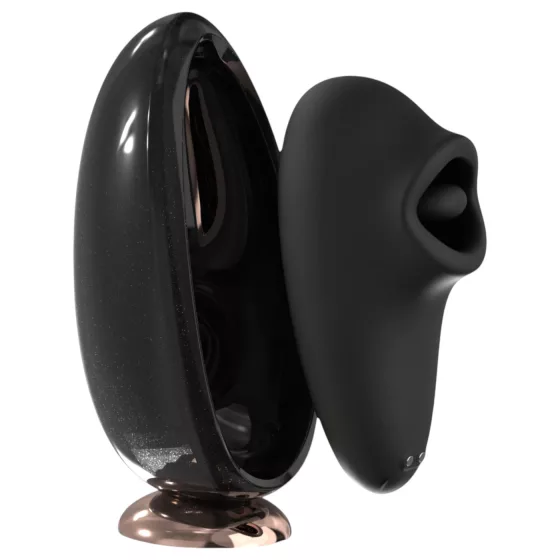 Sex HD Mirror - lízací vibrátor s ohrevom - čierny