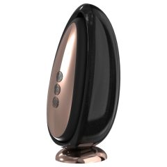 Sex HD Mirror - zahrievací lízací vibrátor (čierny)