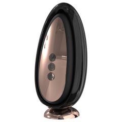 Sex HD Mirror - zahrievací lízací vibrátor (čierny)