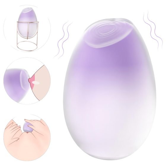 Sex HD - 2v1 dráždidlo na bradavky a klitoris (fialová)