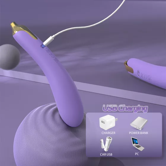 Sex HD - vibrátor - realistický tvar - silikón fialový