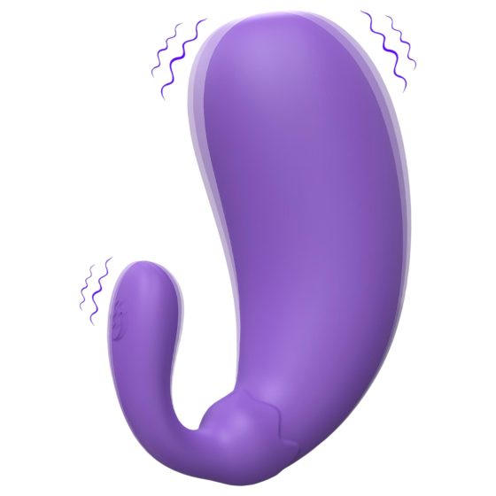 Sex HD - vibračné vajíčko v tvare baklažánu (fialové)