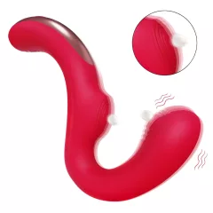 SEX HD Genie - vibrátor na bod G a klitoris - červený