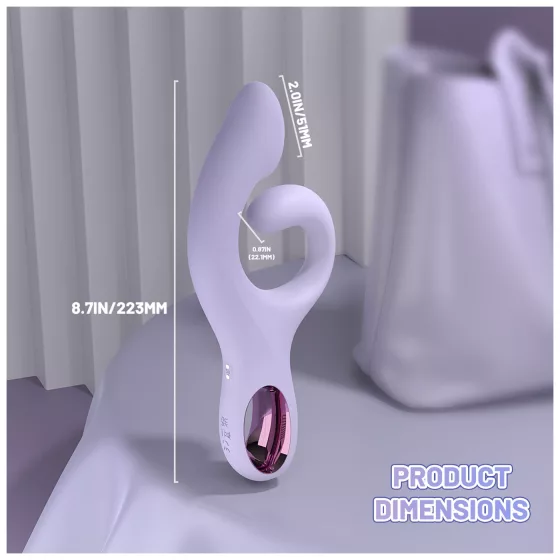 Sex HD - vibračný G‑bodový stimulátor s klitorálnym ramenom (fialový)