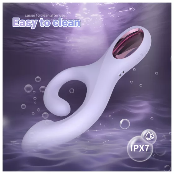 Sex HD - vibračný G‑bodový stimulátor s klitorálnym ramenom (fialový)