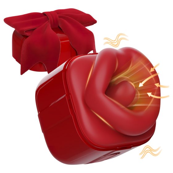 SEX HD - vibrátor na lízanie a sanie klitorisu - červený