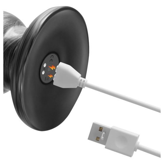 Lovetoy King Sized - extra veľký vibrátor - 32 cm (sivý)