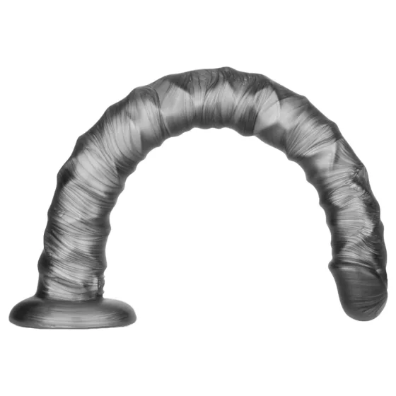 Lovetoy King Sized - veľký vibrátor - 40,5 cm - sivý