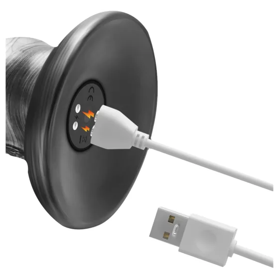 Lovetoy King Sized - veľký vibrátor - 40,5 cm - sivý