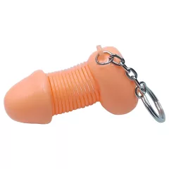   Roomfun - vtipná prívesková kľúčenka v tvare penisu (prírodná farba)