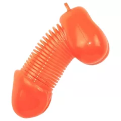 Roomfun - vtipná kľúčenka v tvare penisu (oranžová)