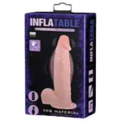   Baile Inflatable - nafukovací realistický vibrátor (prírodná farba)