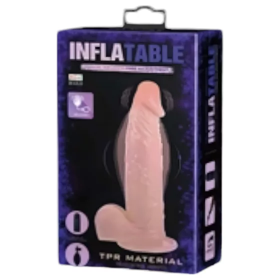 Baile Inflatable - nafukovací realistický vibrátor (prírodná farba)